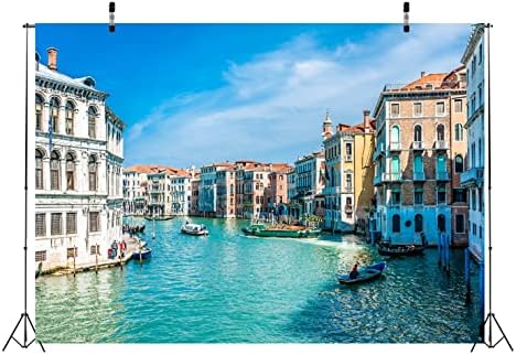 Плат BELECO 10x8 фута Венеция Италия Фона на Канале гранде Водни Улица Лодки, Гондоли Европа Travel Фон За Снимки Италиански Декорации За партита Игра за Възрастни Фотосес?