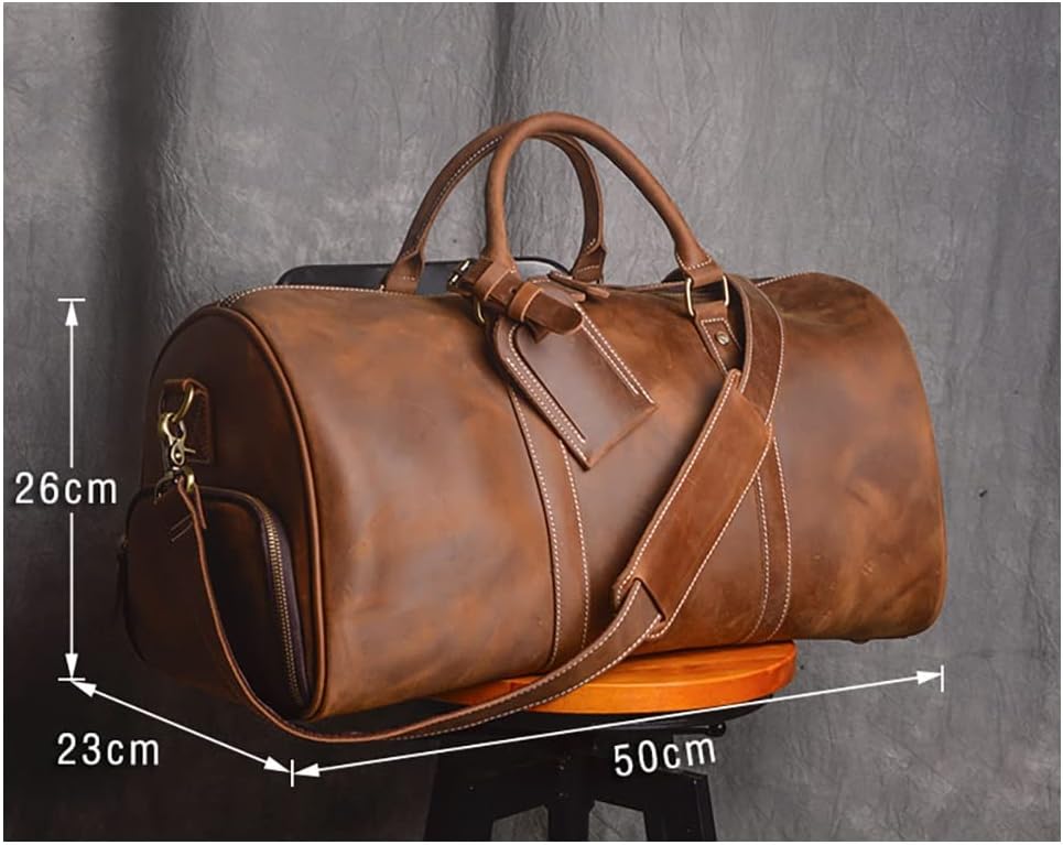 ZHUHW Мъжка Чанта за ръчен Багаж, Чанта с Голям Капацитет През рамо, Подходяща за лаптоп 15