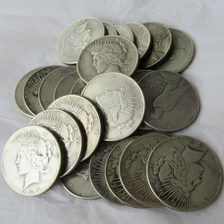 1 usd Гълъб на мира 25 Различни модели Допълнително (1921-1964) сребърно покритие Точно копие на монети
