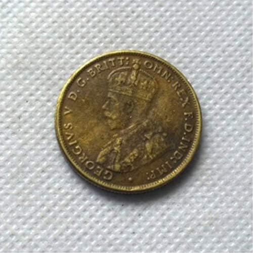 Kocreat Копие От 1939 Джордж V Британска Западна Африка 2 Шилинга Британската Монета-Реплика На Великобритания Сребърен Долар Пенс Златна Монета Кралската Сувенирни Монети