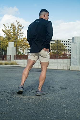 Мъжки къси панталони За Бодибилдинг YoungLA | Спортен Стил Slim Fit Gym Active Comfort| Lunges Клекове в залата за Вдигане на тежести | 103