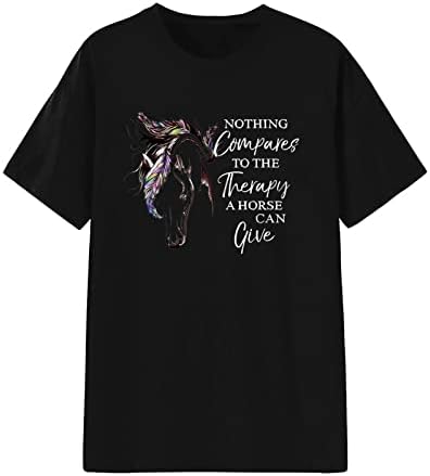 Женска Тениска С изображение на Забавни Животни, Тениска С Писмото Принтом, Къс Ръкав, през Цялата Силует, Ежедневни Свободни Сладък Тениски
