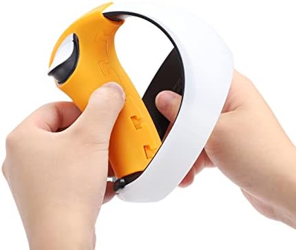 Защитно покритие дръжките на виртуална реалност е Подходящ за PS VR2, Силиконова капачка дръжка за аксесоари за Playstation VR2, Защитно покритие дръжките на контролера виртуална реалност (оранжев)