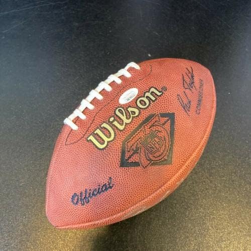 Прекрасен Рей Ничке 66, КОПИТО 1978 С автограф на Wilson NFL Football Game JSA COA - Футболни топки с автографи