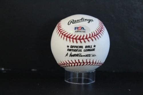 Автограф Лу Брока (HOF 85) Бейзболен Автограф Auto PSA/DNA AM48705 - Бейзболни топки с автографи