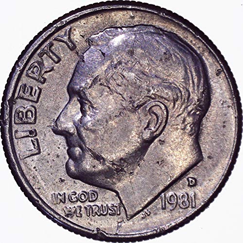 1981 D Рузвелт Десет цента 10 цента е Много Добре