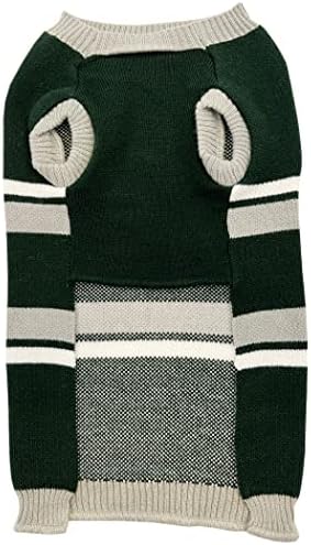 Пуловер за кучета NCAA Michigan State Spartans, размер на на най-малките. Топъл и Уютен Вязаный Пуловер за домашни любимци с логото на отбора на NCAA, най-Добрият пуловер за кученца