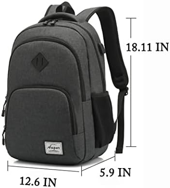 начало · fsn Черна Раница за лаптоп подходящ за 15,6-инчов Бизнес чанта за Пътуване, Найлонова раница за Мъже и Жени, Училищен раница за лаптоп (чанта за лаптоп)