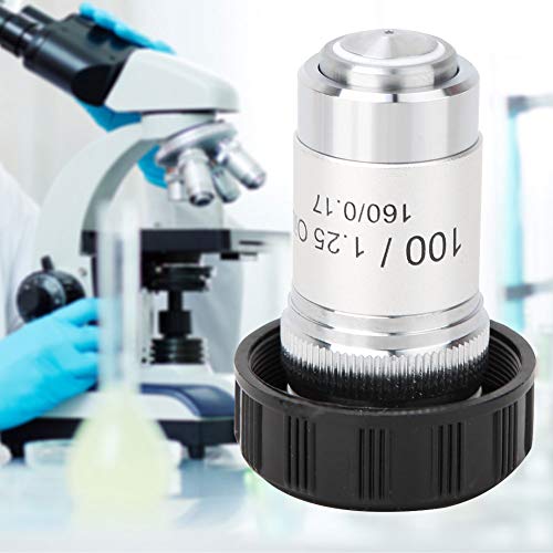 Обектив за микроскоп, устойчив на абразия обектив с Ясно изображение Professional Compact за Биологични микроскопи (100x)