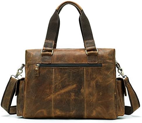 Пътна чанта WFJDC, чанта на рамото Голям капацитет, Хоризонтална чанта за багаж за бизнес Пътувания, Диагонално мъжки чанти (Цвят: B размер: 26 * 37 * 11 см)