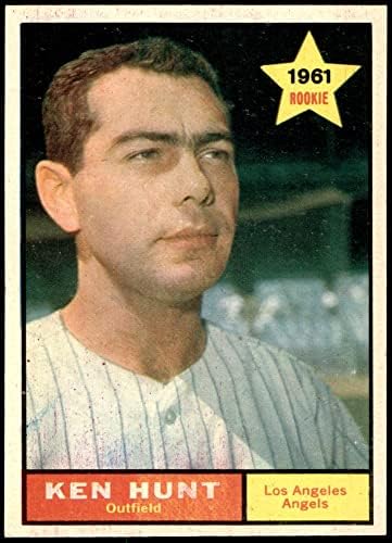 1961 Topps 156 Кен Хънт Ангелите Лос Анджелис (Бейзболна картичка) NM /MT Angels