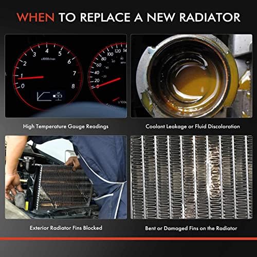 Радиатор за охлаждаща течност на двигателя A-Premium в събирането на радиатора на трансмисионния масло е Съвместим с Jeep Grand Cherokee 1993-1997, Grand Wagoneer 1993 5,2 л, Автоматична скоростна кутия, Смяна на