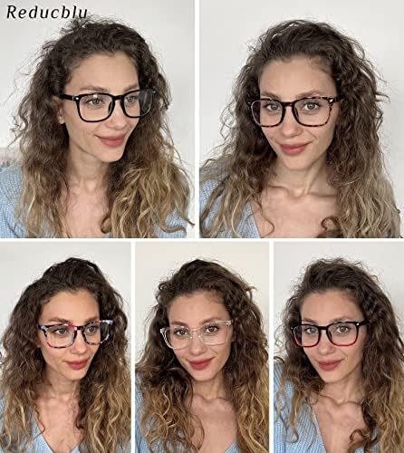 Reducblu Спестете 10% на 5 опаковки женски очила за четене и 5 опаковки ридеров за жени +1,75