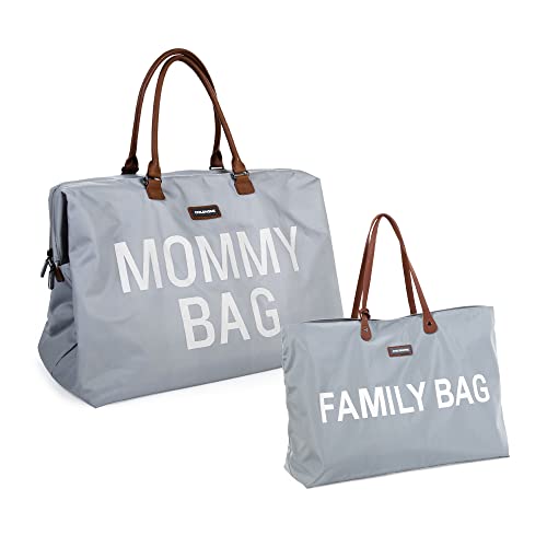 Оригиналната детска чанта за мама и Семейството, Голяма Чанта за Памперси, Чанта за майките в болницата, Голяма чанта-тоут, Пътна чанта за майките, с Необходими неща за бременни, Сив