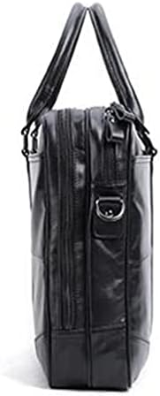 Мъжки портфейл TFIIEXFL, Бизнес мъжка кожена чанта в ретро стил мъжка чанта за компютър (Цвят: D, размер: както е показано на фигурата)
