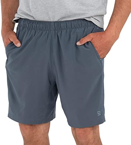 Къси мъжки панталони Free Fly Breeze дължина от 6 сантиметра по вътрешния шев - бързо съхнещи, отводящие влагата, Дишащи къси панталони със защита от Слънцето UPF 50+