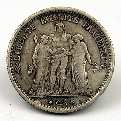 Айде част от Френската Република 1875 Швейцарски Копия на монети Събиране на Занаятите Възпоменателни монети