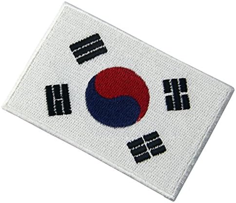 Флаг на Южна Корея Корейска апликация желязна нашивка размерът на Средната
