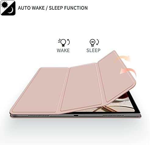 Калъф kenke за новия iPad Pro 11 инча 4-ри/3-ти/2-ро поколение (модел 2022/2021/2020), smart-калъф с възможност за сгъване на магнитната трислойна тънка стойка Smart Cover с цип, автоматичен режим на заспиване/събуждане,