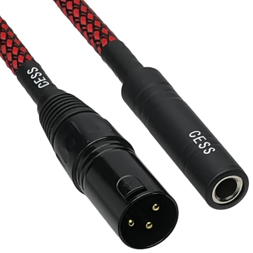 CESS-239 XLR-1/4 TRS/TS, Стерео 6,35 мм и Къс кабел за свързване към XLR-штекеру, 2 комплекта