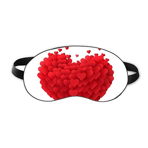 Защитна маска за очите във формата на Червени Сърца за Деня на Св. Валентин, Мека Нощна Превръзка На Очите, Сянка на Кутията