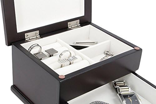 Часовник Часовника за бижута Унисекс Премиум качество Decorebay, Нов подарък (Черна Мед)