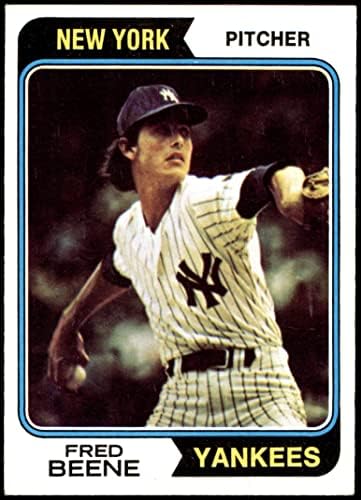 1974 Topps 274 Фред Бийн Ню Йорк Янкис (Бейзболна картичка) EX/MT йорк Янкис