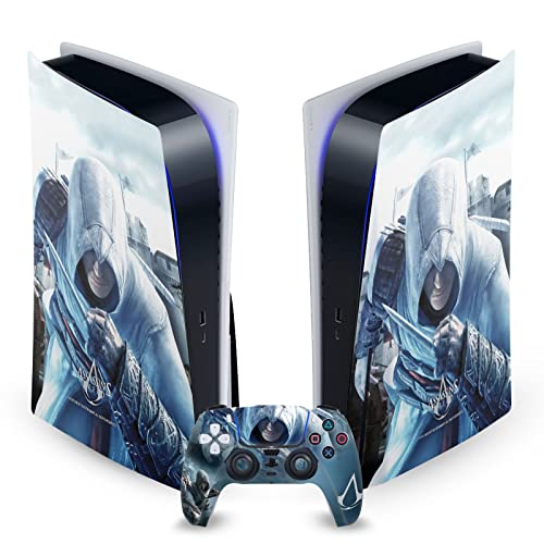 Дизайн на своята практика за главата Официално Лицензиран Assassin ' s Creed Altaïr Hidden Blade Key Art Винил Front панел Детска Стикер на кожата е Съвместима с конзолата на Sony PlayStation 5 PS