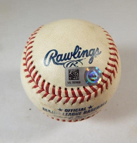 2021 Chicago Cubs Pirates Използвана Бейзбол Ернандес Кей Иън Хэпп strike out - Използваните Бейзболни топки