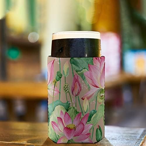 Акварелни Цветове на Лотос Многократна употреба поставки за чаши за Кафе С Лед, Изолиран поставка за Чаши с Хубав Модел за Топли Студени Напитки