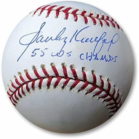 Санди Куфакс С Автограф MLB Бейзбол Dodgers 55 WS Champs JSA XX29102 - Бейзболни Топки с Автографи
