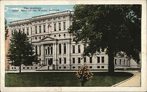 Академия, Сейнт Мери-на-на-Уудс, Западна Terre Haute, Индиана, НА Оригинални старинни пощенска картичка