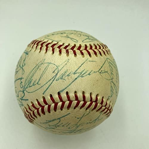 1969 Отбор Бостън Ред Сокс Подписа договор с Карл Ястржемски от Американската лига бейзбол JSA - Бейзболни топки с автографи