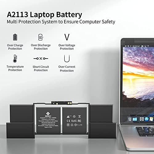 Батерия за лаптоп A2141, Подмяна на Egoway A2113 за MacBook Pro 16 инча A2141 (2019), EMC 3347