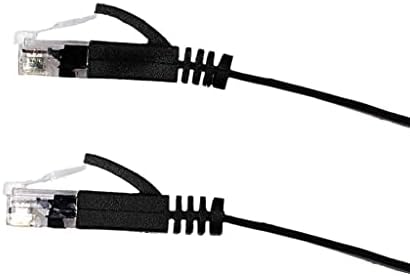 Мрежов кабел REXUS Retractable Cat 6 Плоски Ethernet 6,6 фута, на 10 Gigabit Високоскоростни кабели за локална мрежа, интернет-пач-кабел с конектор RJ45 за Xbox, PS4, Рутер, модем, суич (C6R20)