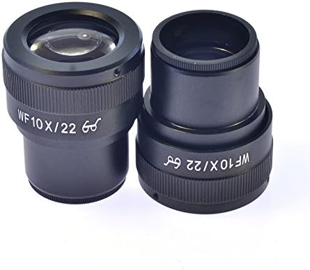 GUOSHUCHE WF10X/22 мм Обектив за фокусиращ точност ръководят Окулярный Обектив за Фокусиращ Стерео Определяне на микроскоп 30 мм за физическо наблюдение /Разглеждане на детайли